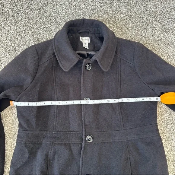 Maternity coat - Motherhood Maternity Black Peacoat Medium, jacket - Picture 4 of 7